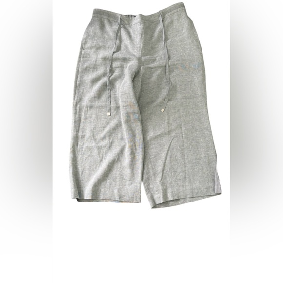 Lafayette 148 linen drawstring pants crop ankle length - Picture 1 of 1